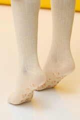 Girls Teddy Bear Detailed Knee High Socks