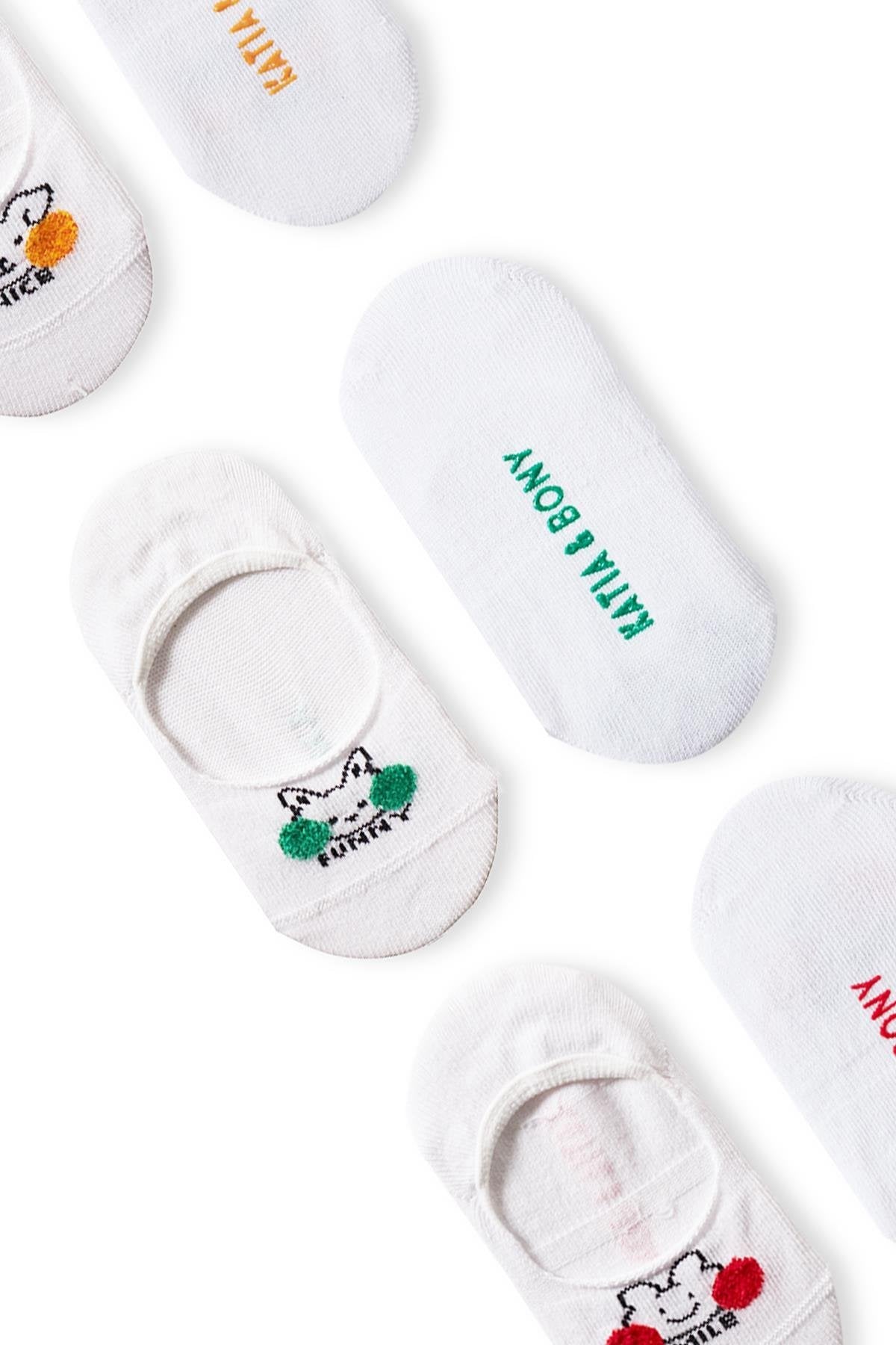 Girls animal ballerina socks 3-pack