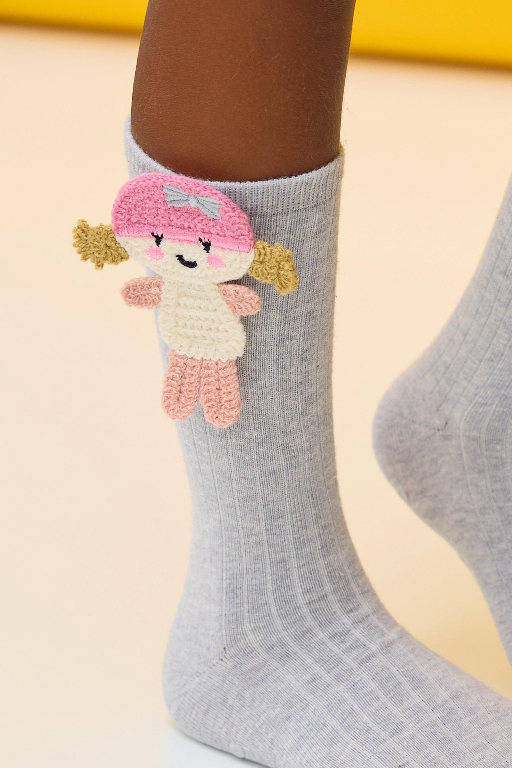 Girls Figured Knee High Socks
