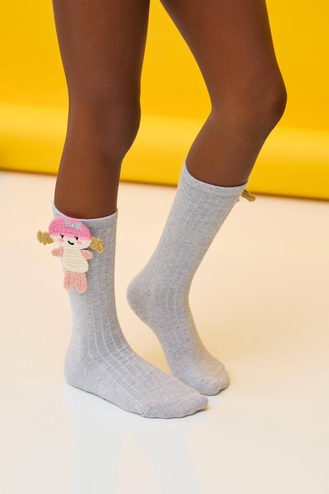 Girls Figured Knee High Socks