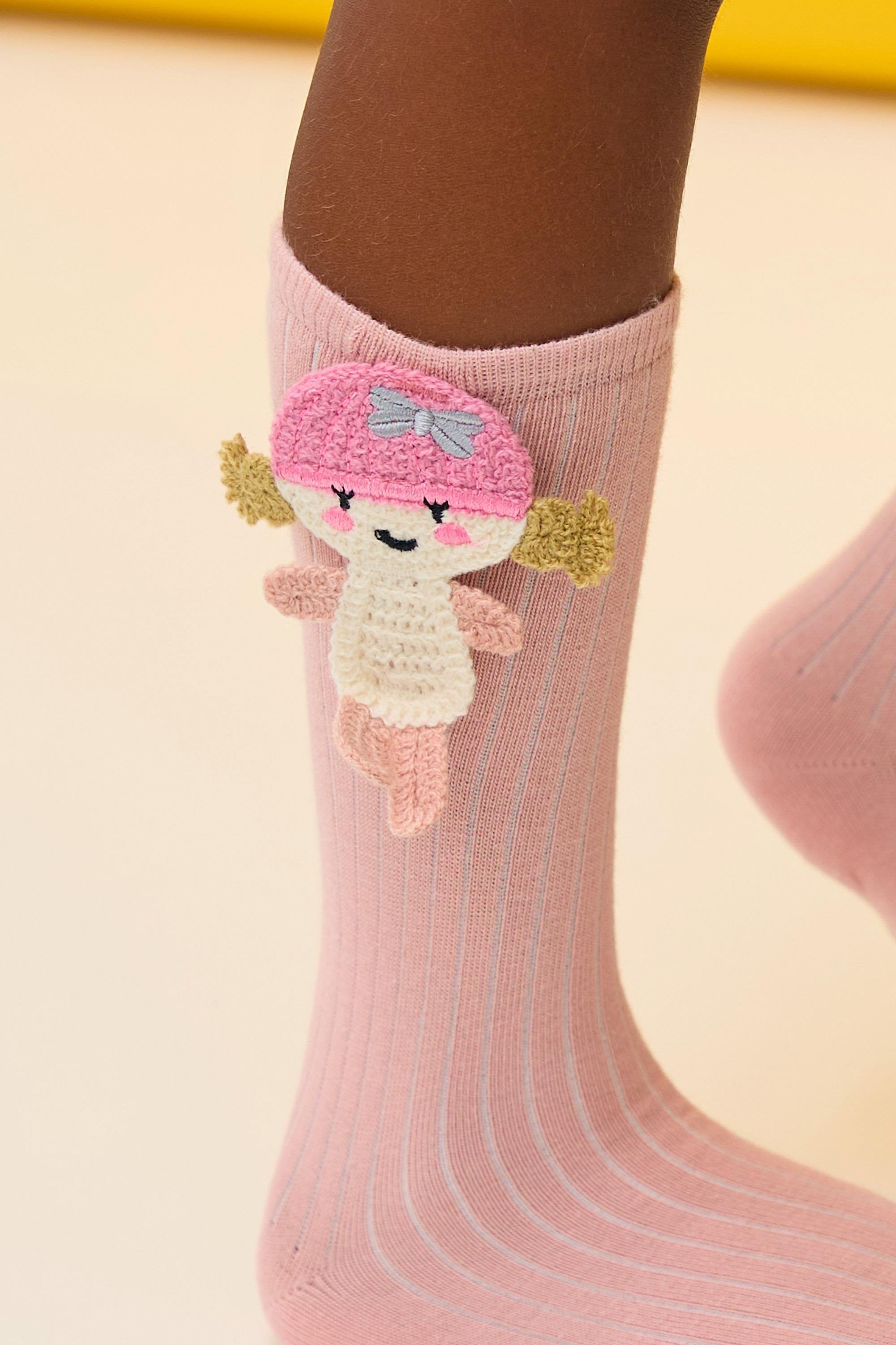 Girls Figured Knee High Socks