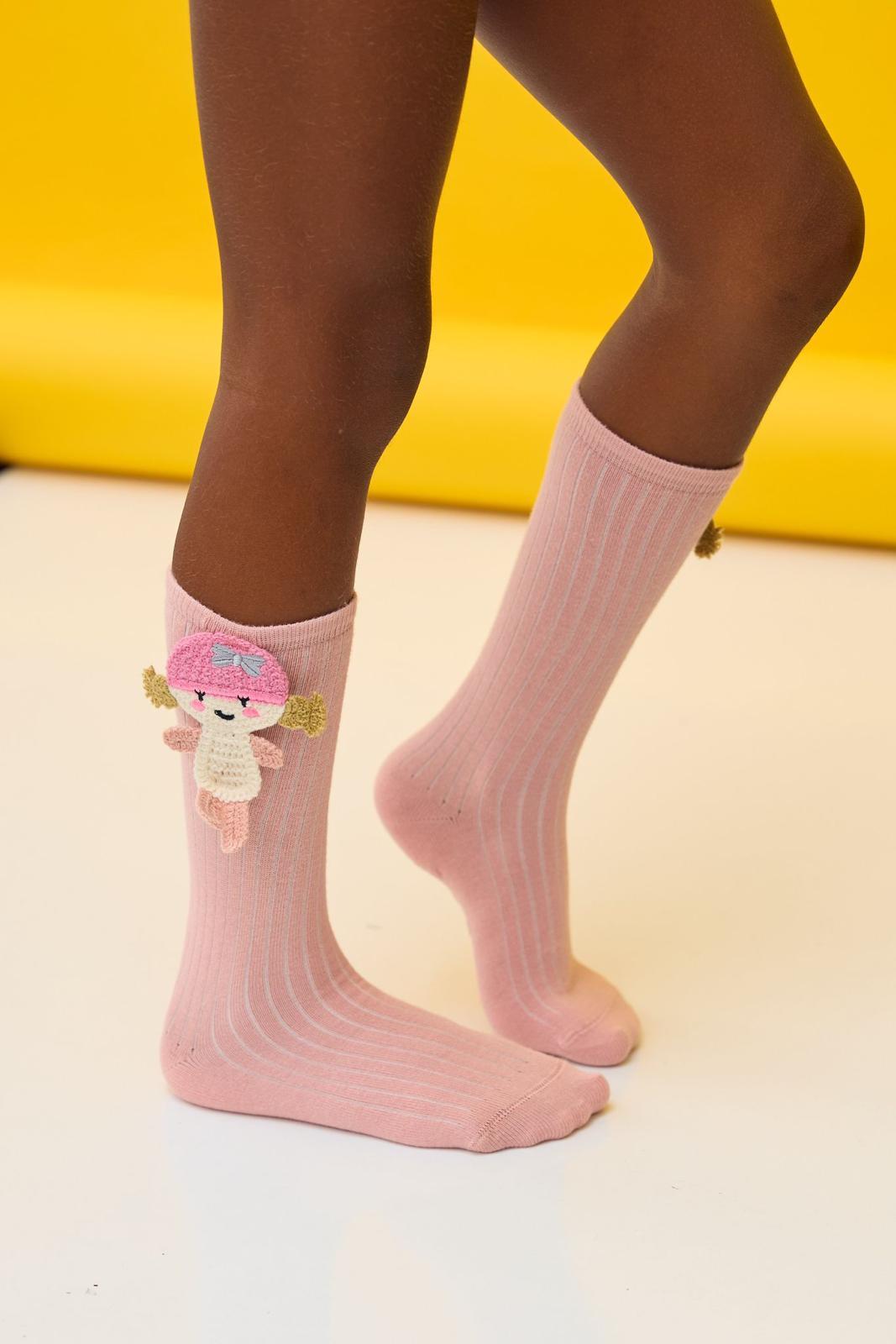 Girls Figured Knee High Socks