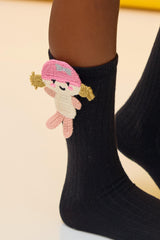 Girls Figured Knee High Socks