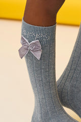 Girls Let's Party knee-high socks