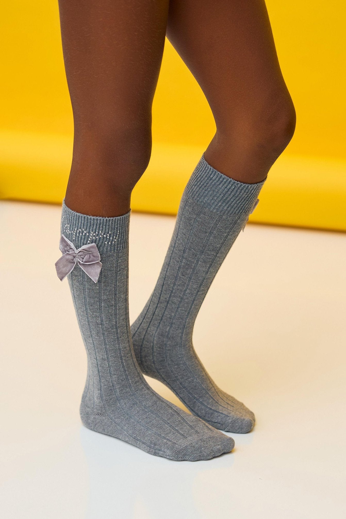 Girls Let's Party knee-high socks