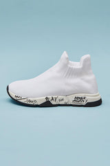 Kids Player Socks Sneakers - White