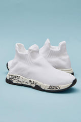 Kids Player Socks Sneakers - White