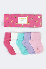 Baby Girl Bamboo Socks 5-pack