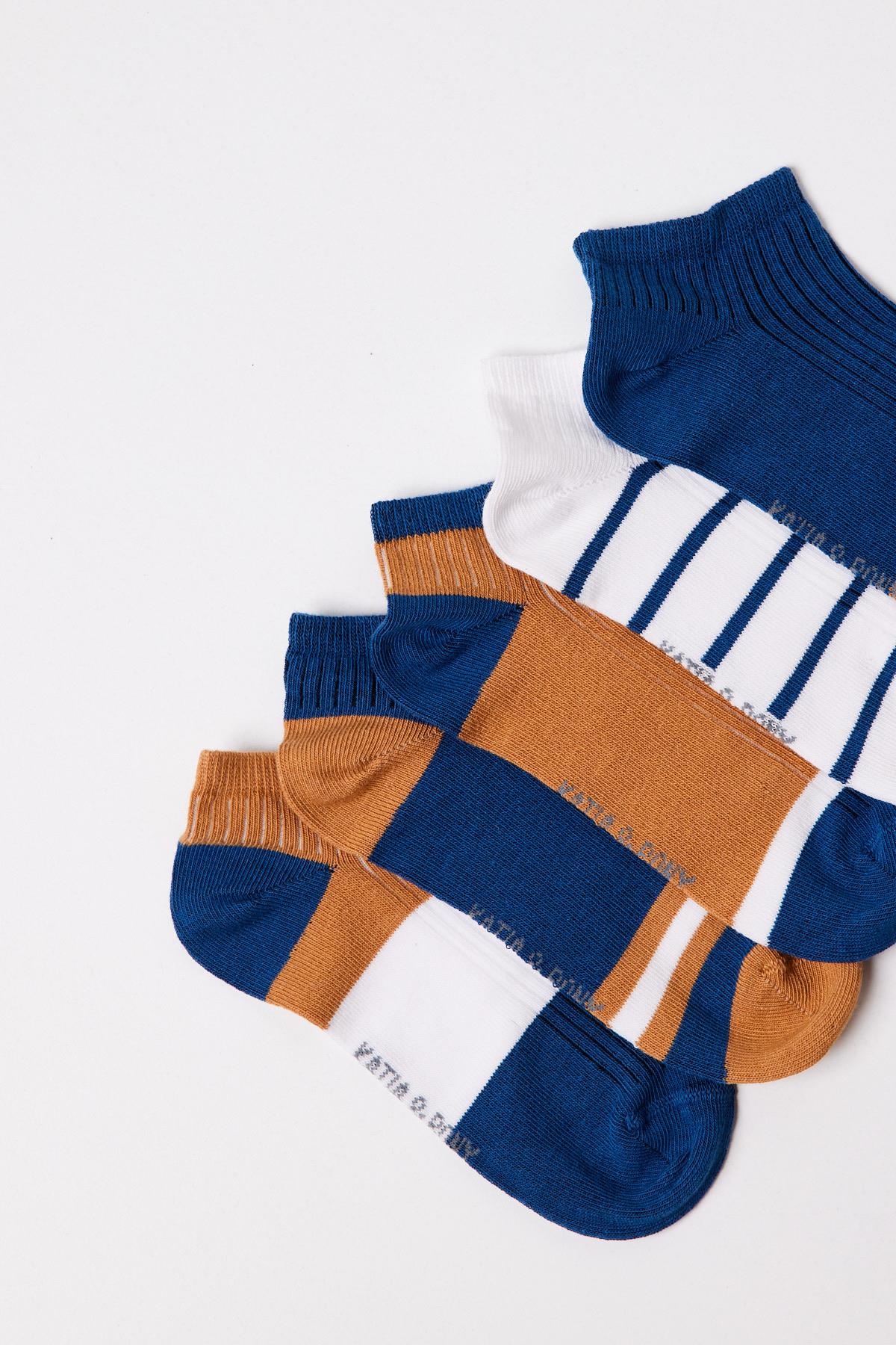 Men's Striped Ankle Socks 5-Pack