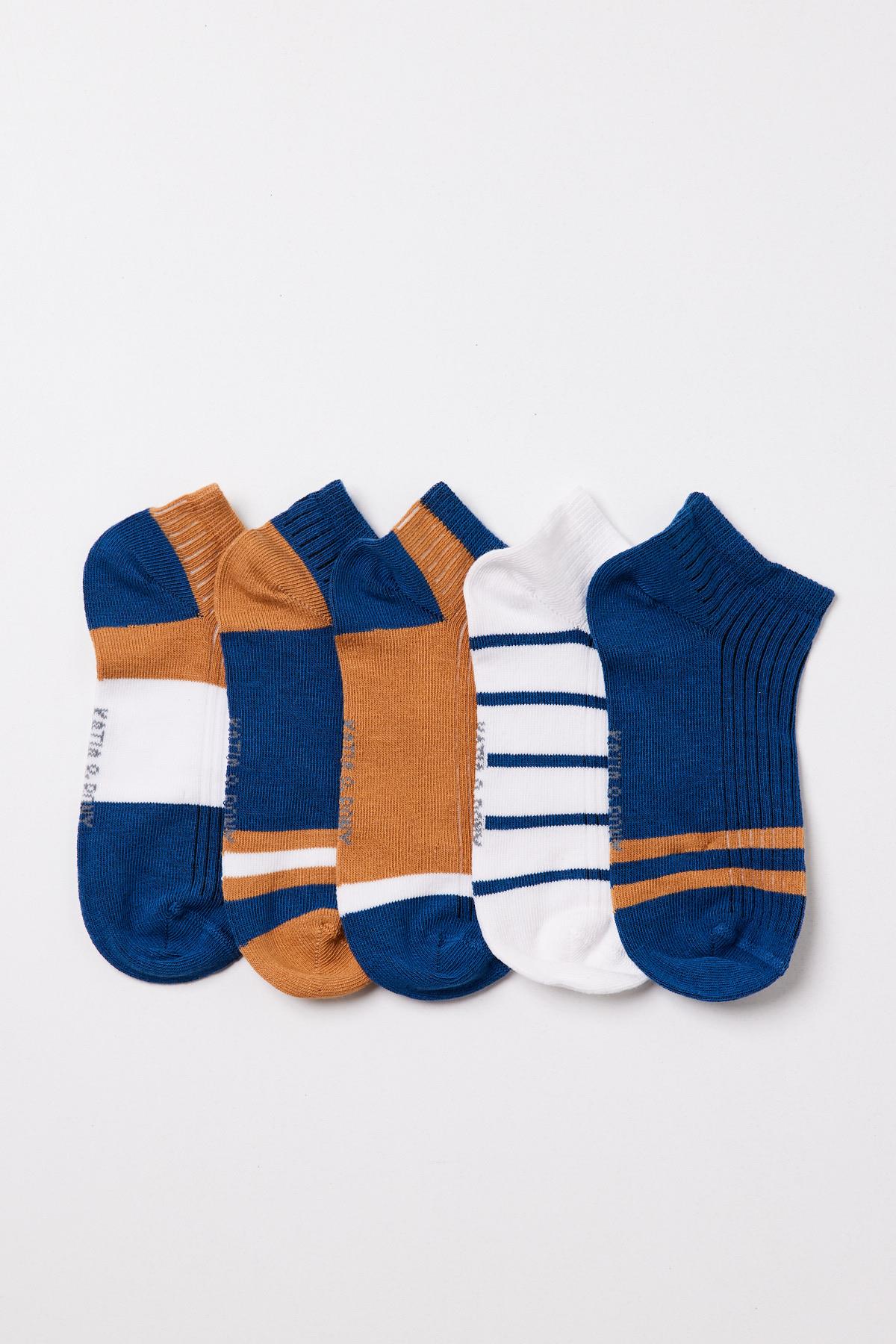 Men's Striped Ankle Socks 5-Pack
