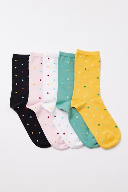 Women's Socket Socks Patterned 5-Pack