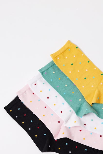 Women's Socket Socks Patterned 5-Pack