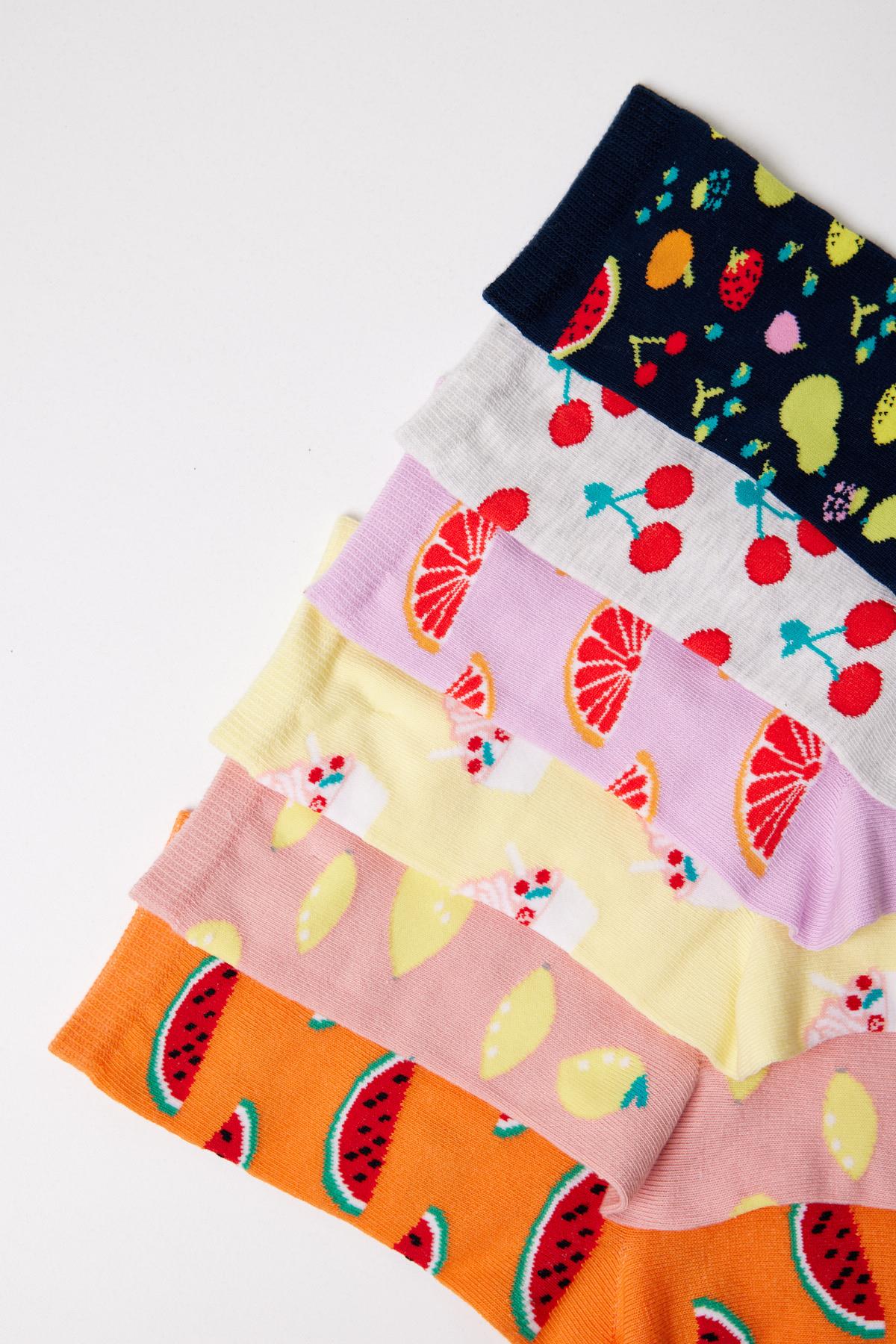 Women's Socket Socks Multi Coloured 6-Pack