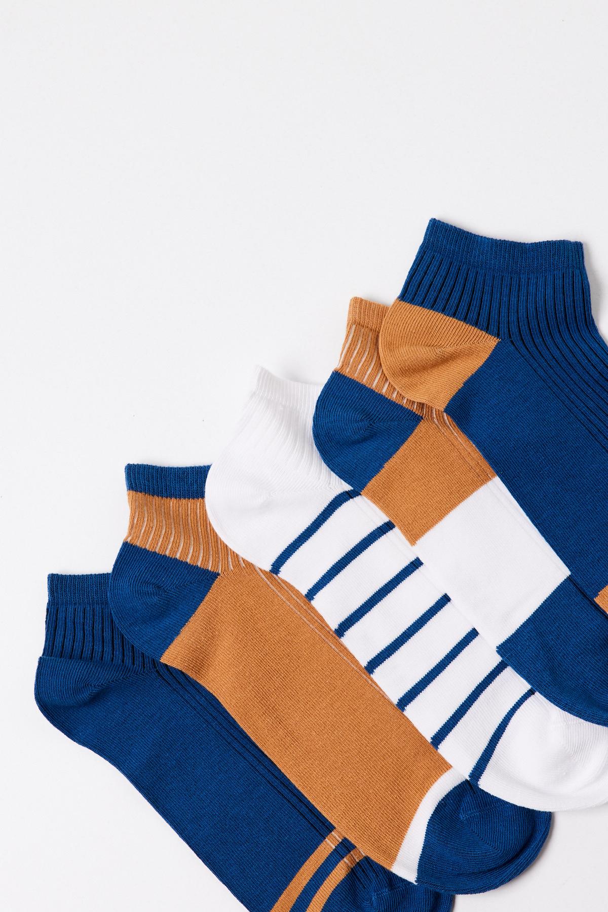 Boy's striped bootie socks 5-pack