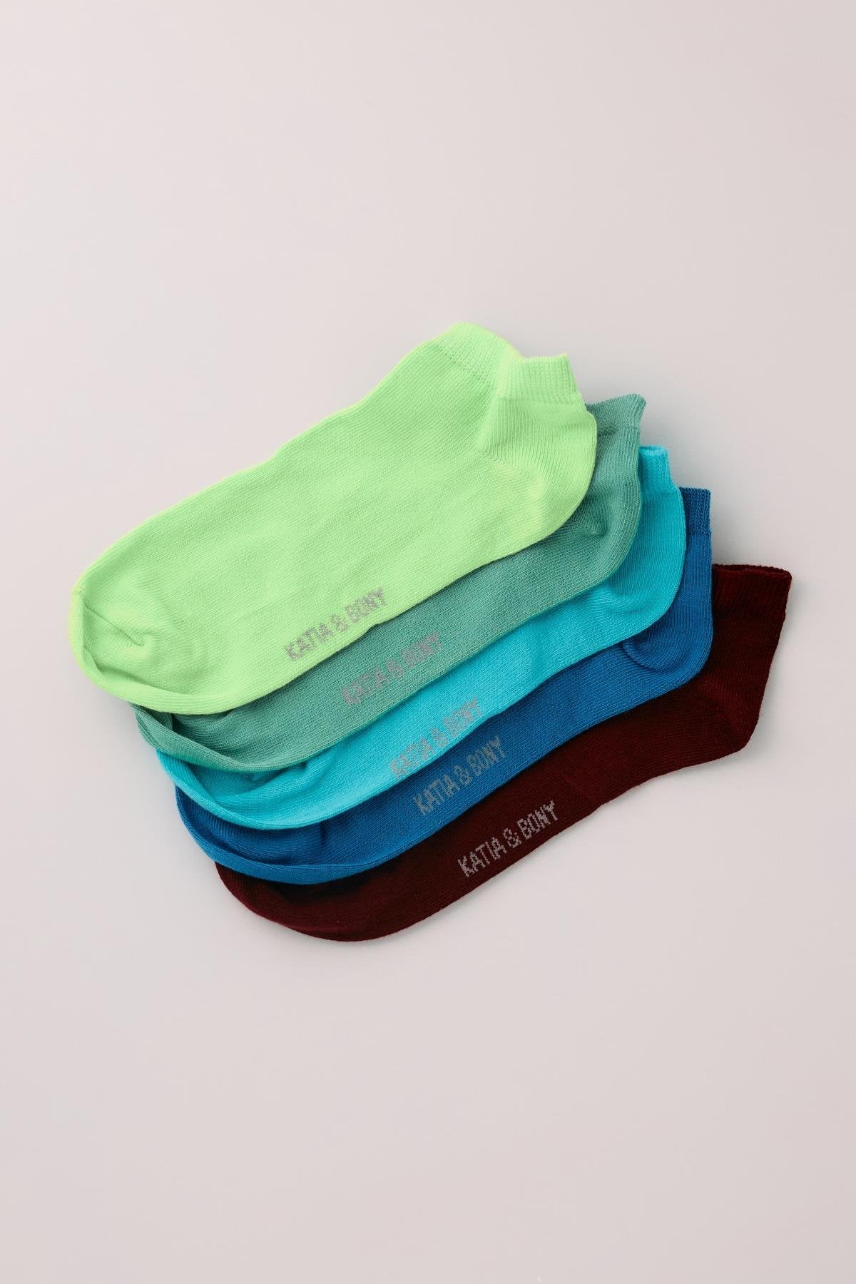 Women's Pink Mix Step Socks 5-Pack