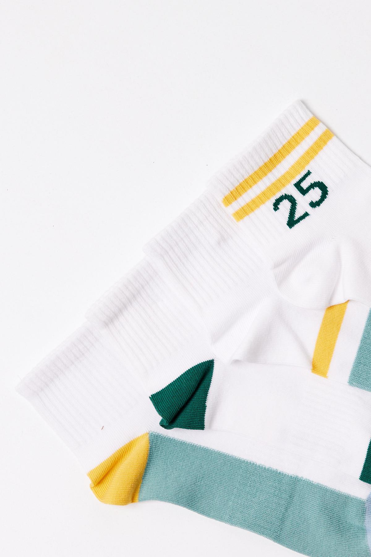 Men's Number Ankle Socks 4-Pack