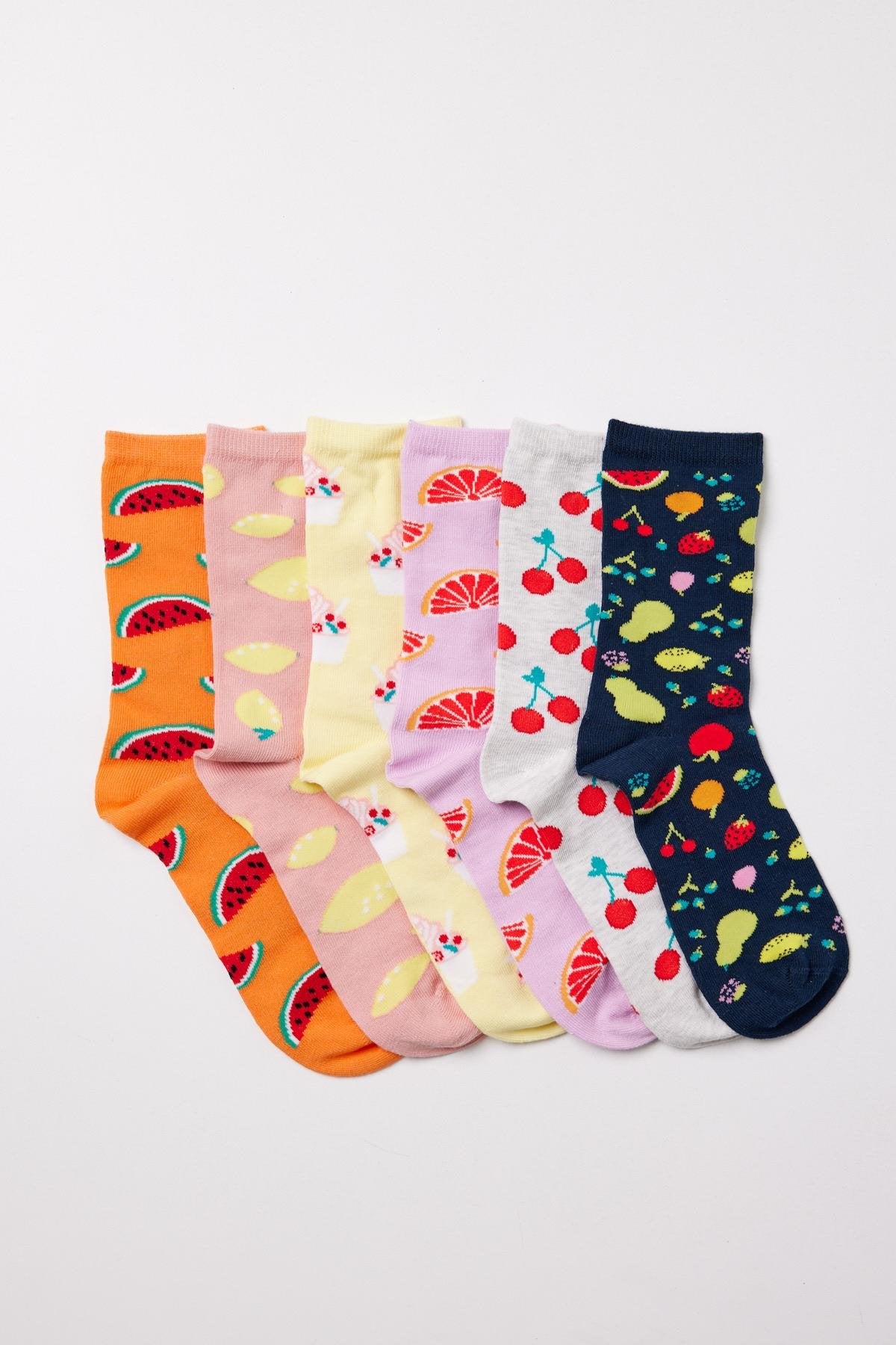Children's socket socks 6-pack