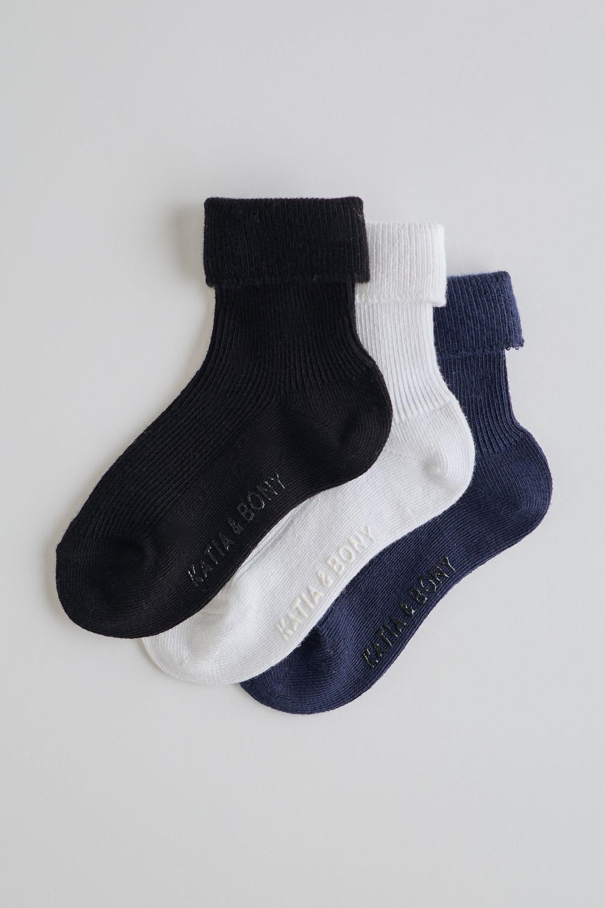 Children's socket socks 3-pack