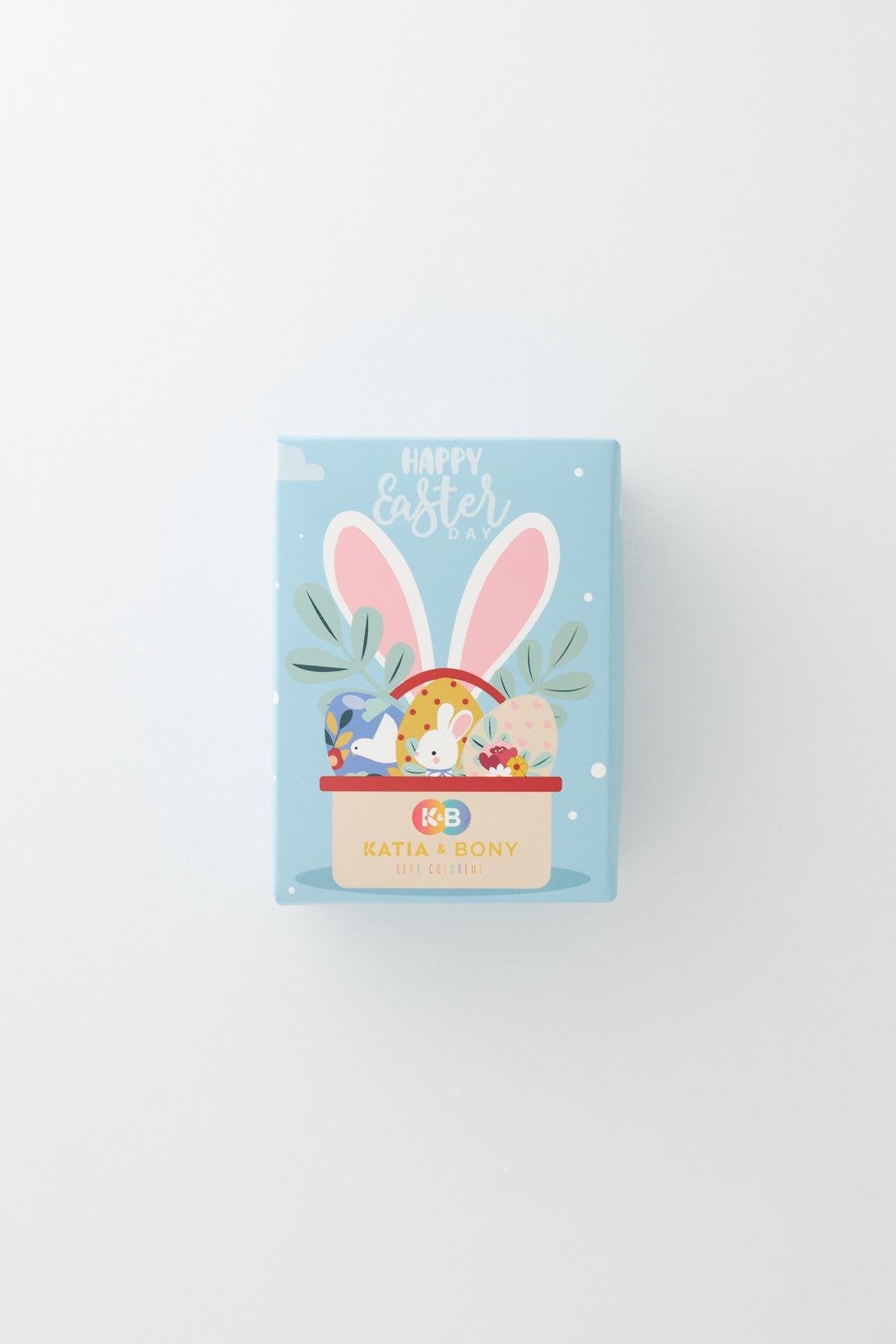 Girls Rabbit Patterned Easter Socks Boxed 3-Pack