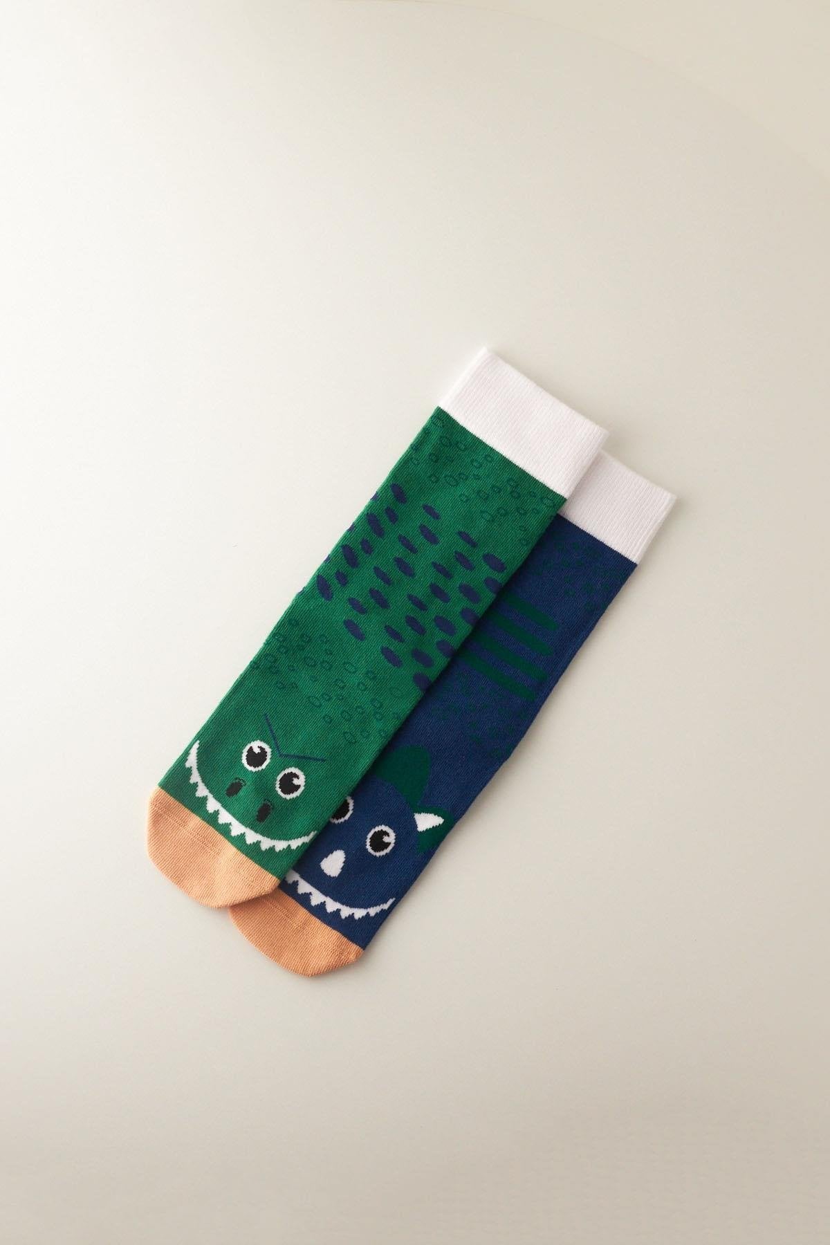 Men's Cute Dinosaur Patterned Ankle Socks
