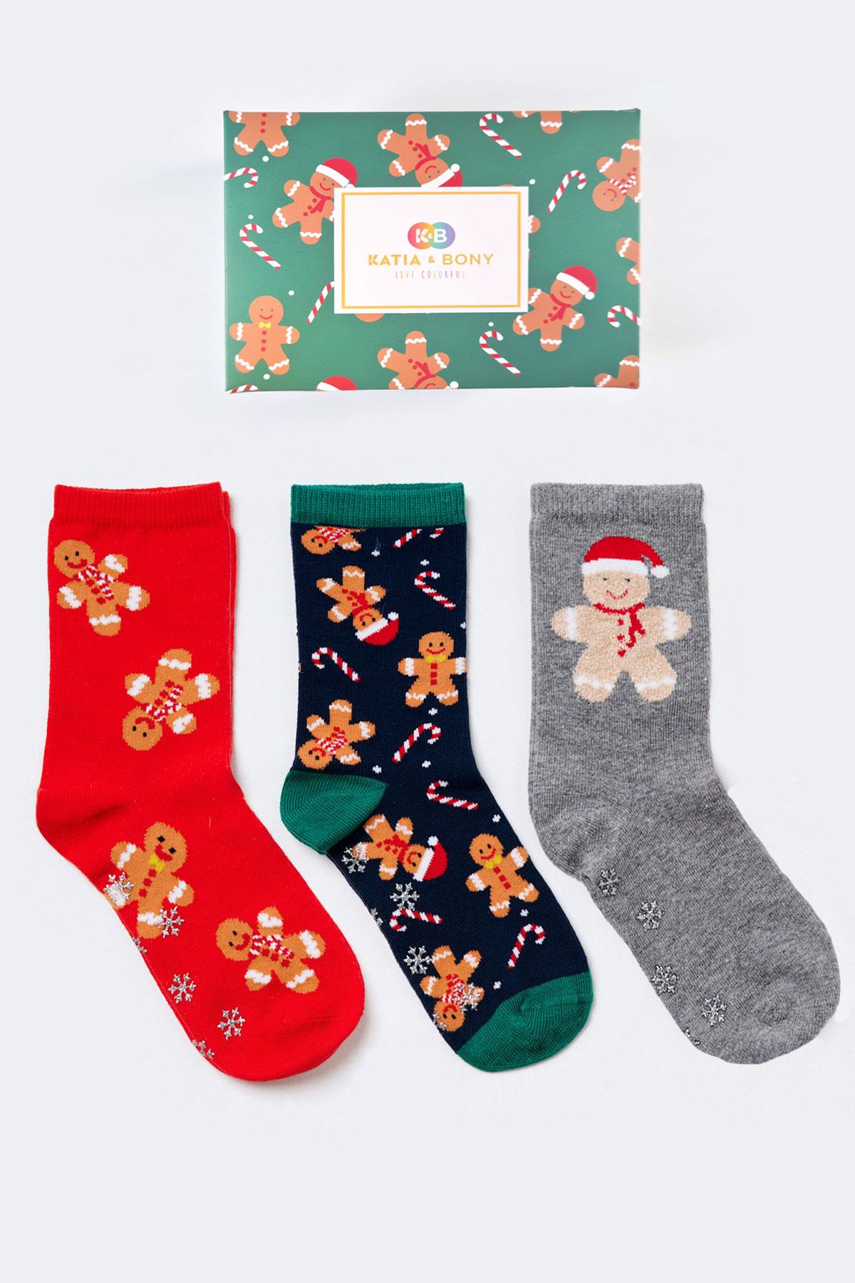 Children's Breadman Box Socks 3-Pack