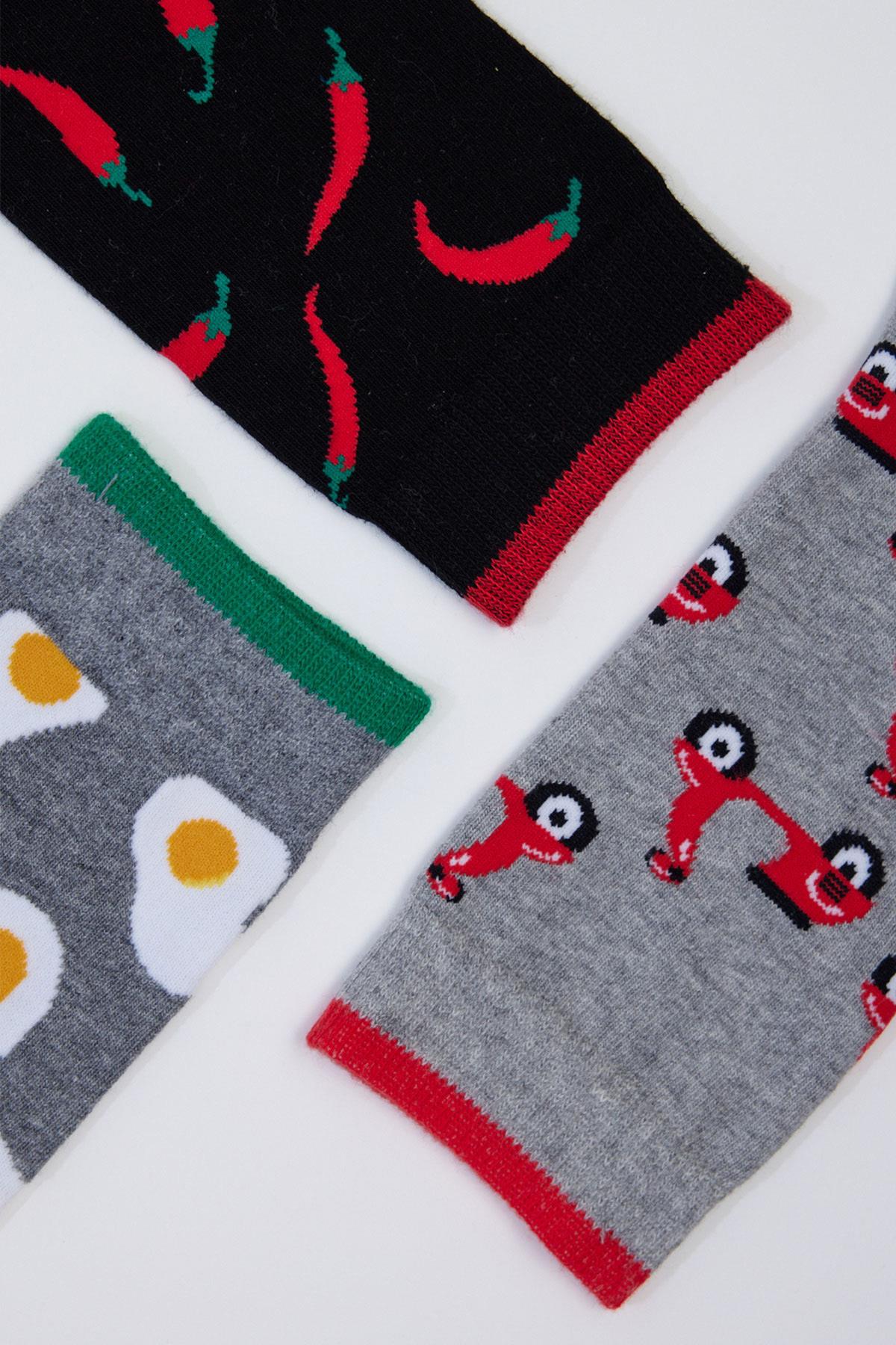 Eggs Socket Socks Boxed 3-Pack