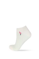 Women's Flamingo Patterned Step Socks 4-Pack