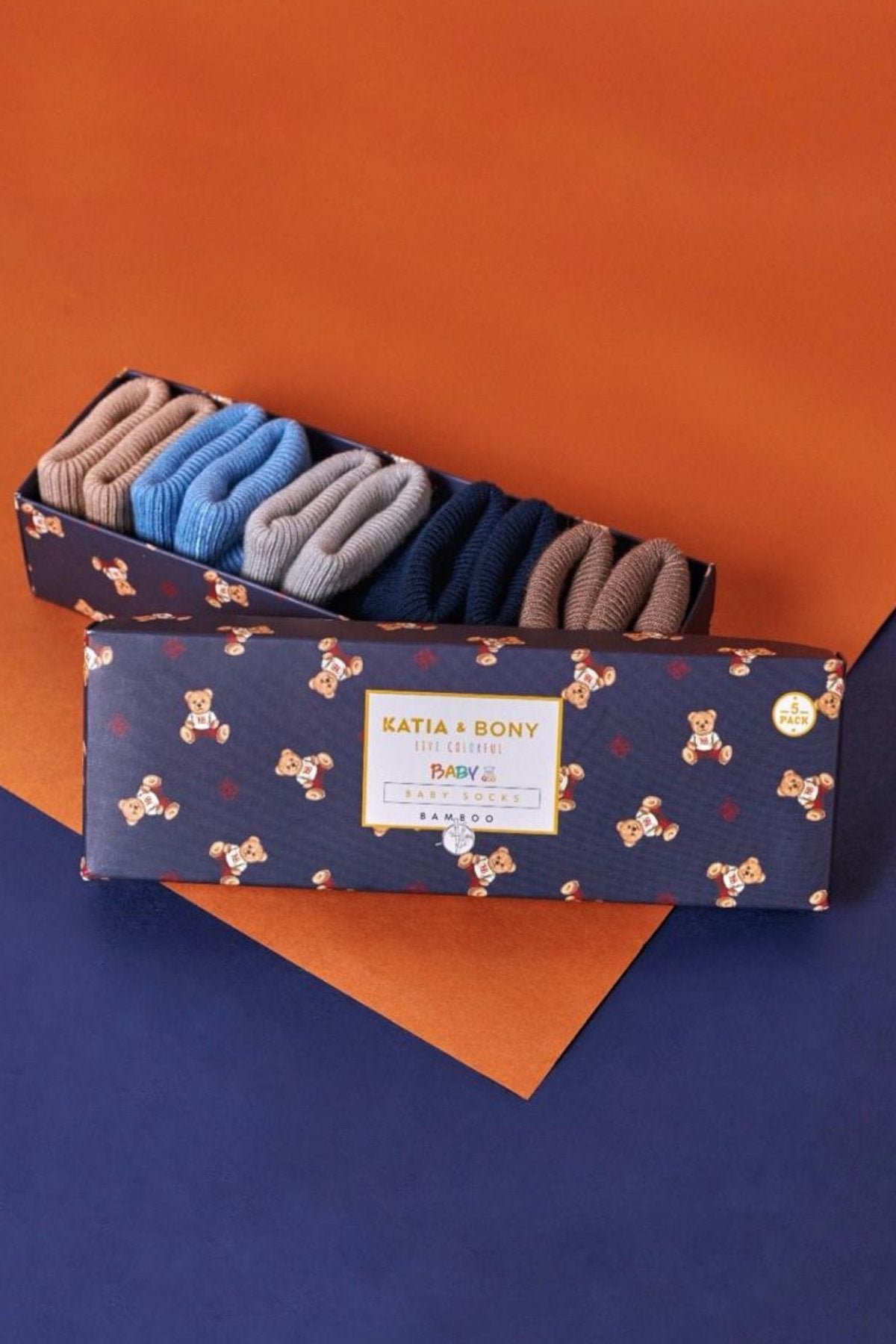 Baby Boy Bamboo Socks 5-pack