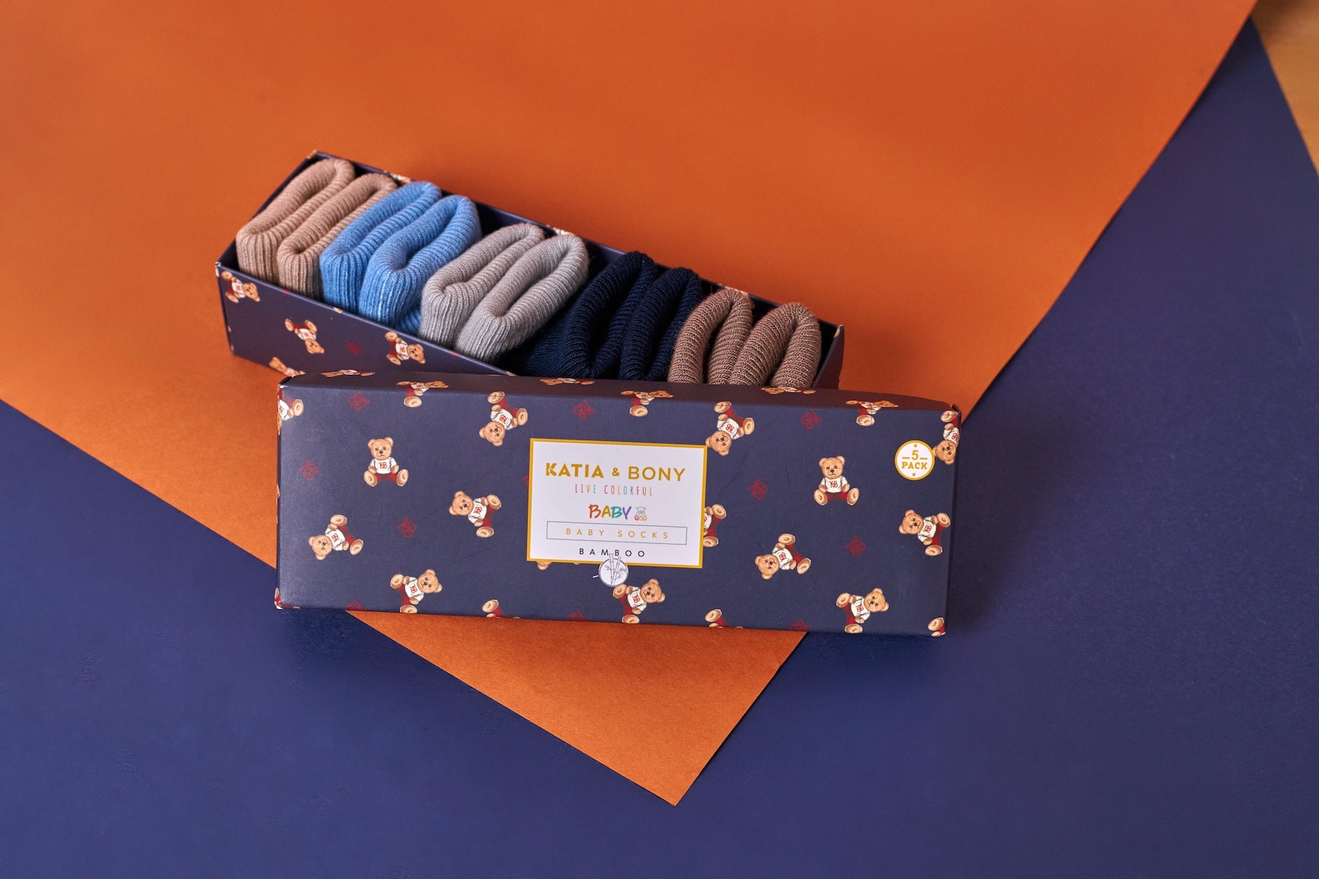 Baby Boy Bamboo Socks 5-pack