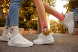 Girl Figured Women's Socks - Pink