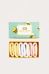 Bee Basic Daisy Bootie Socks Boxed 3-pack
