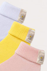 Bee Basic Daisy Bootie Socks Boxed 3-pack