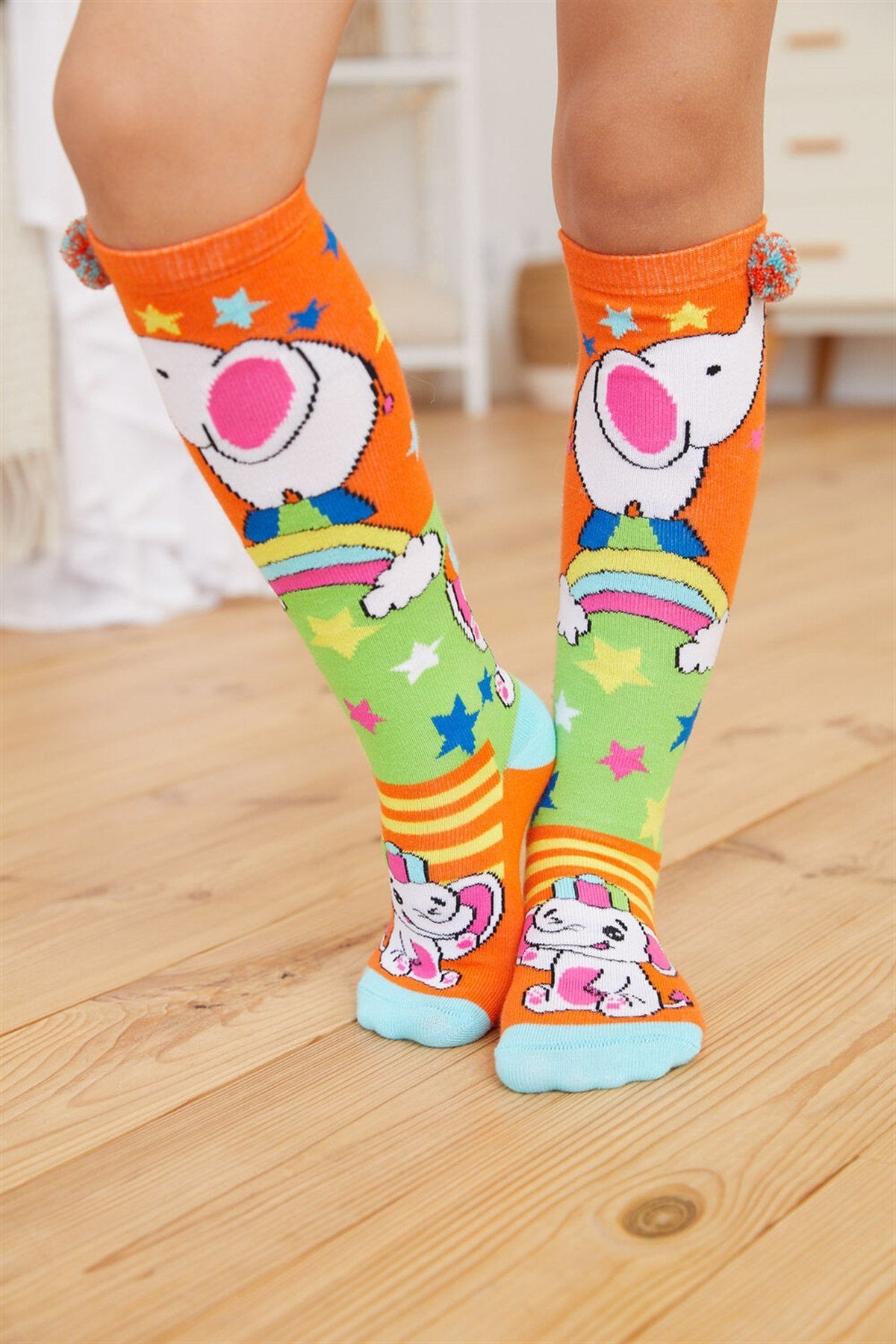 Circus Elephant Girls Kneehigh Socks