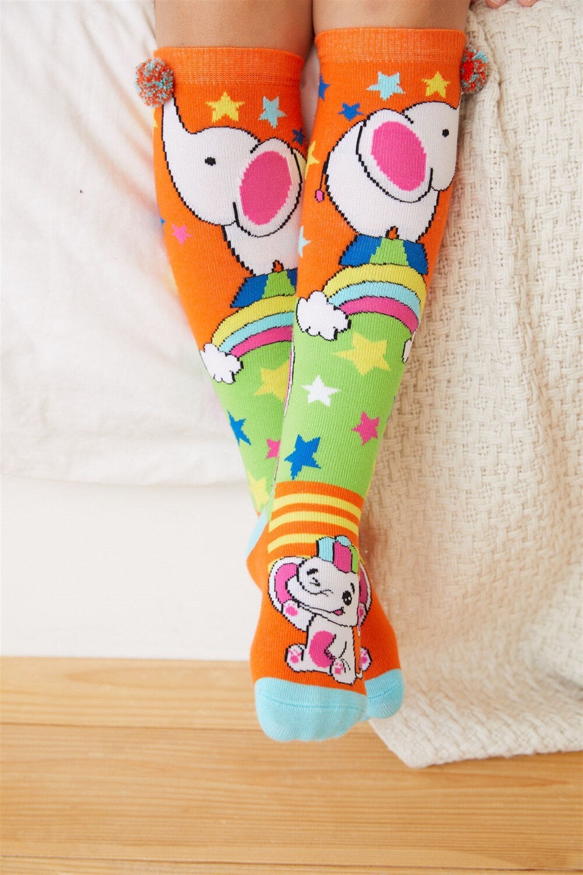 Circus Elephant Girls Kneehigh Socks