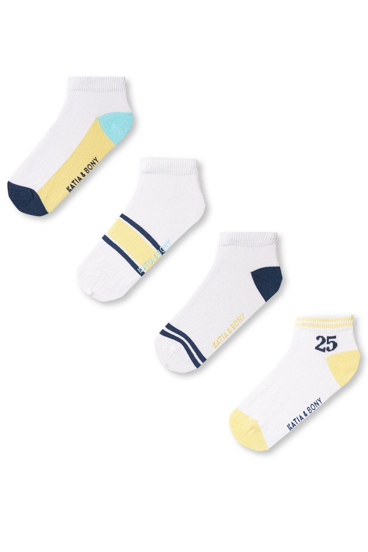 Boy's ankle socks 4-pack