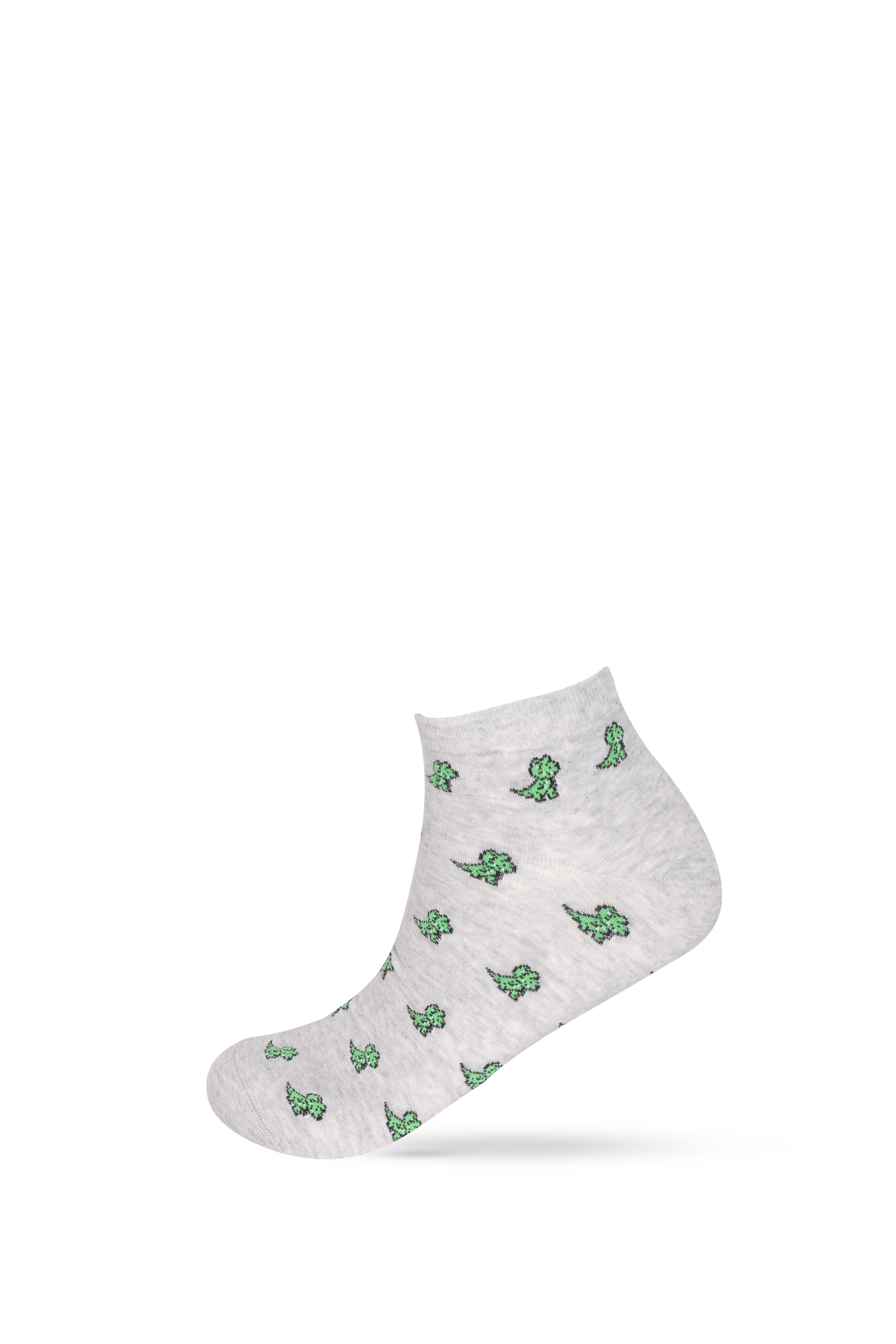 Men's Animal Patterned Ankle Socks 3-Pack