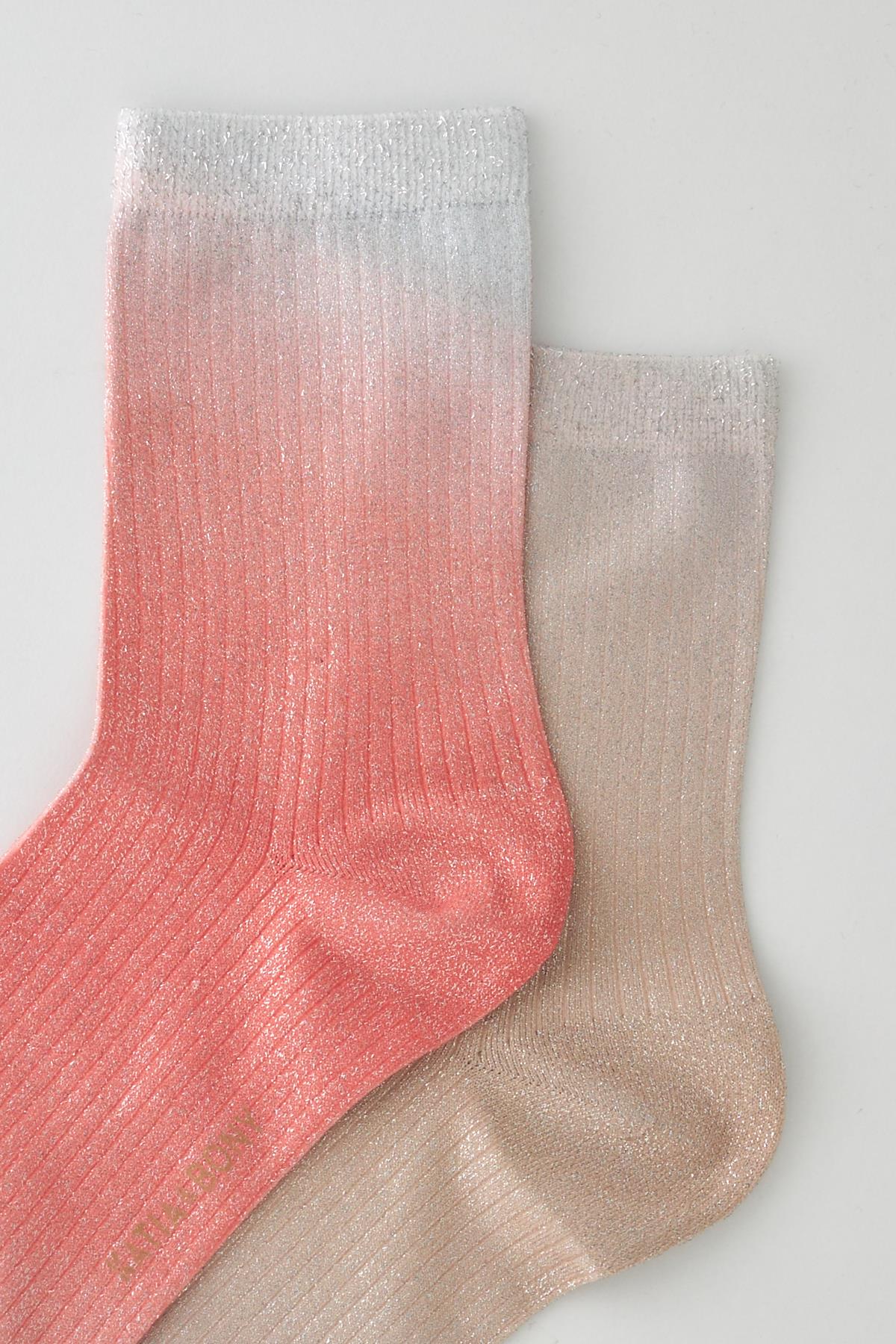 Women's Shiny Glitter Socket Socks 2-Pack