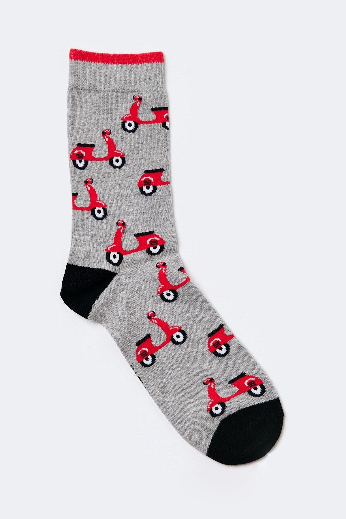 Motorcycle Art Socket Socks
